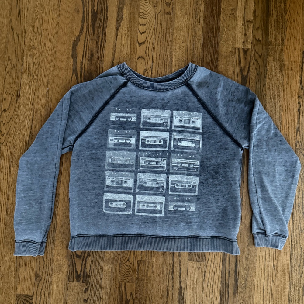 Prince Peter Collection Gray Graphic Crewneck Sweater